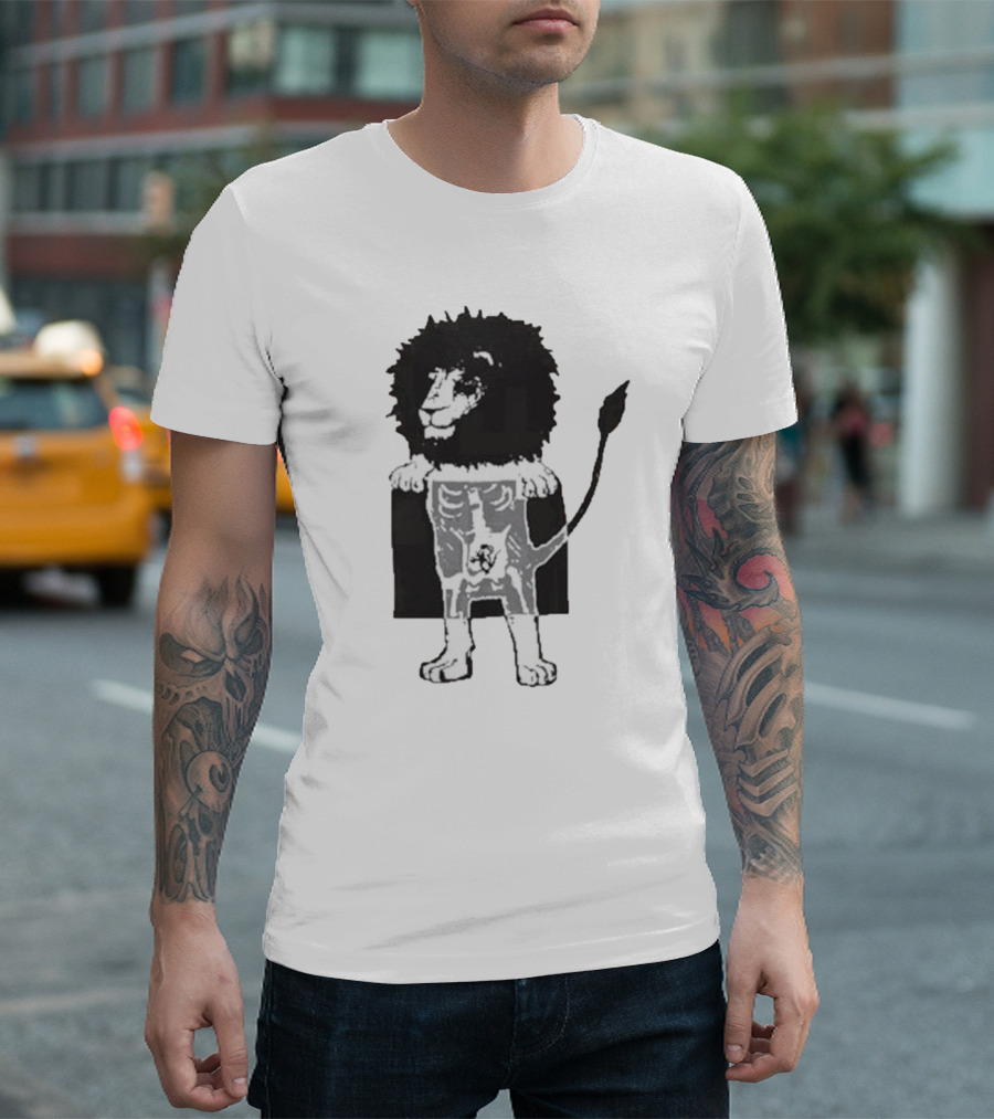 Lion Skeleton X-ray Body T-Shirt