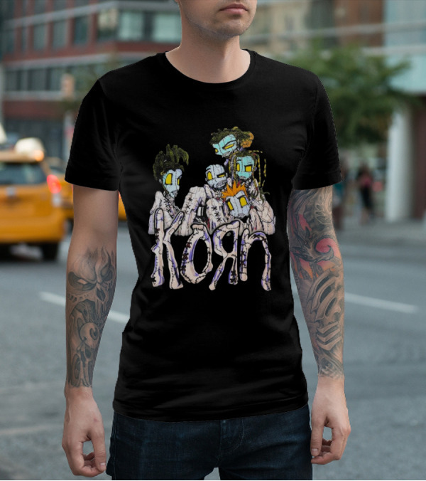 Rare Vintage 1999 Korn Issues Zombies Stitch T-Shirt