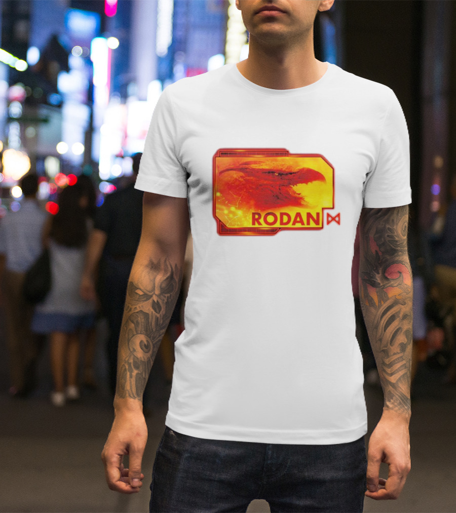 Rodan Monsters Titan Tactical Science Division Fiery Creature Profile T-Shirt
