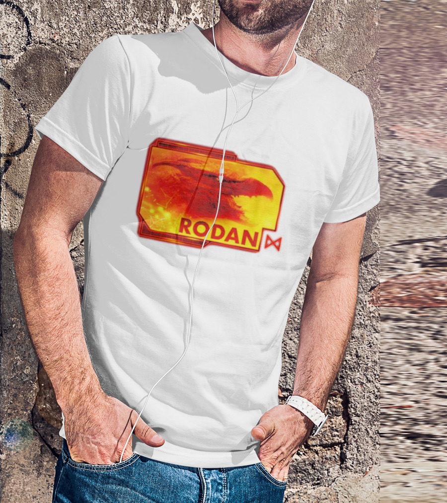 Rodan Monsters Titan Tactical Science Division Fiery Creature Profile T-Shirt