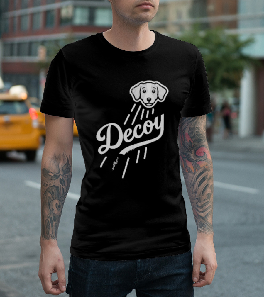 Decoy Rotowear Dog Head with Rays T-Shirt