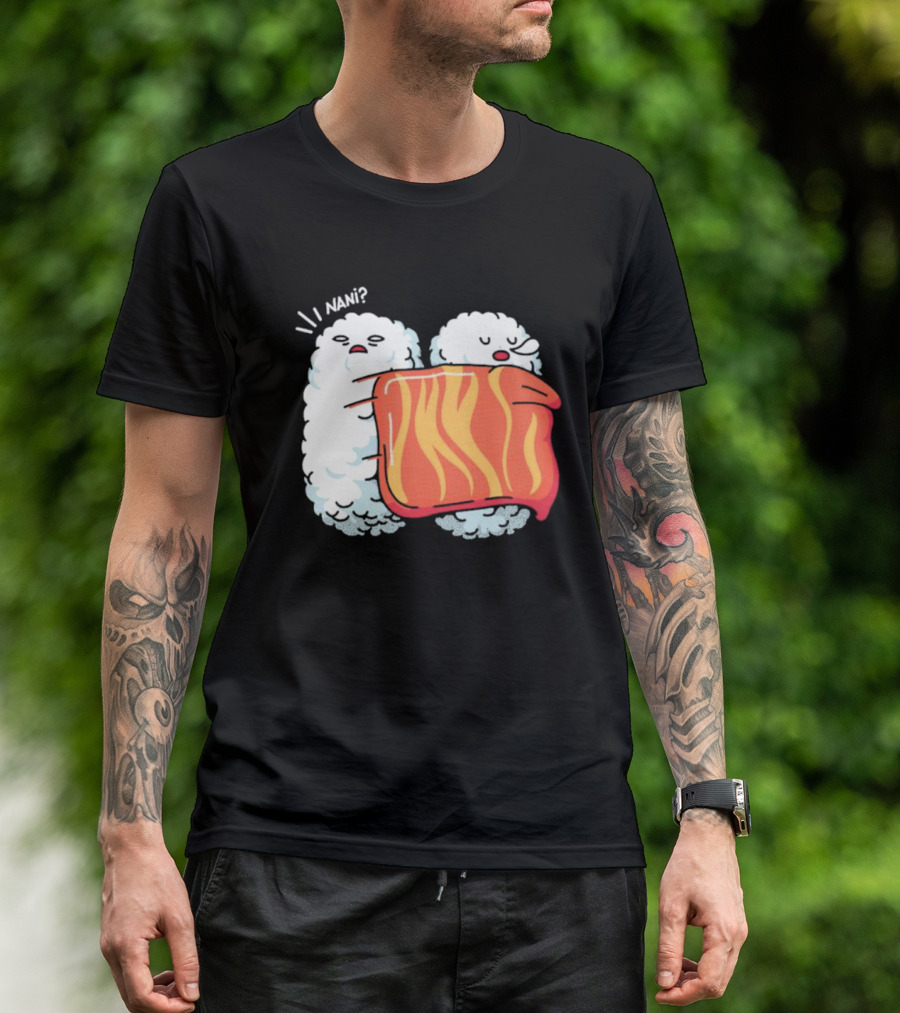 Nani Sleeping Sushi Rice Ball Blanket Surprise T-Shirt