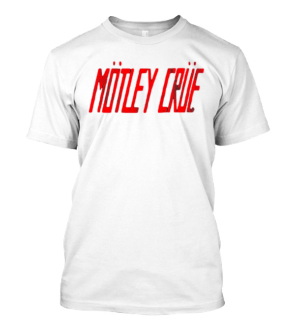 Mötley Crüe Vintage Black And Red Distressed Band T-Shirt
