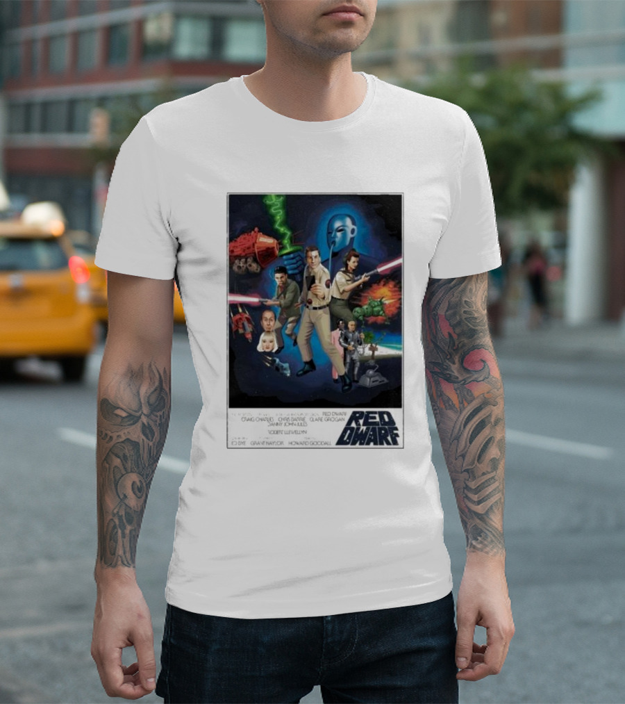 Dwarf Wars Red Dwarf Poster Sci-Fi Comedy Adventure Series Characters T-Shirt