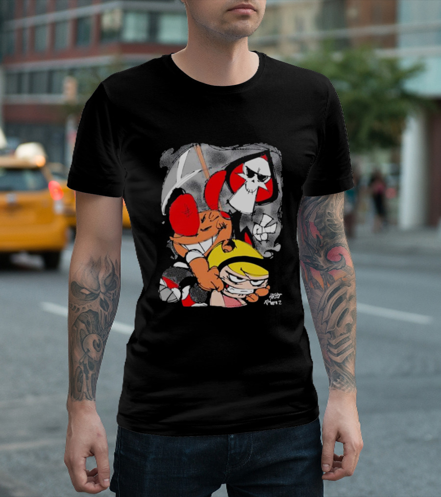 Grim Adventures Billy Mandy Cartoon Network Fan Art Freddy Ramirez T-Shirt