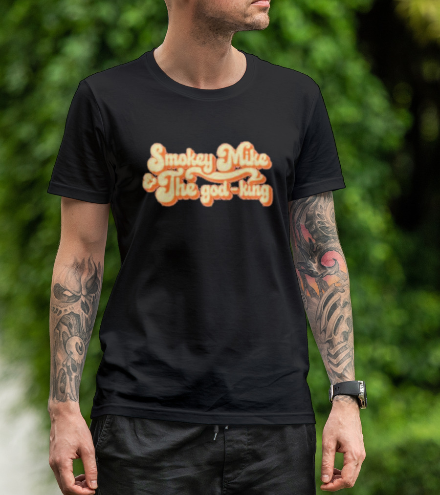 Dailywire Smokey Mike And The God-king Retro Script T-Shirt