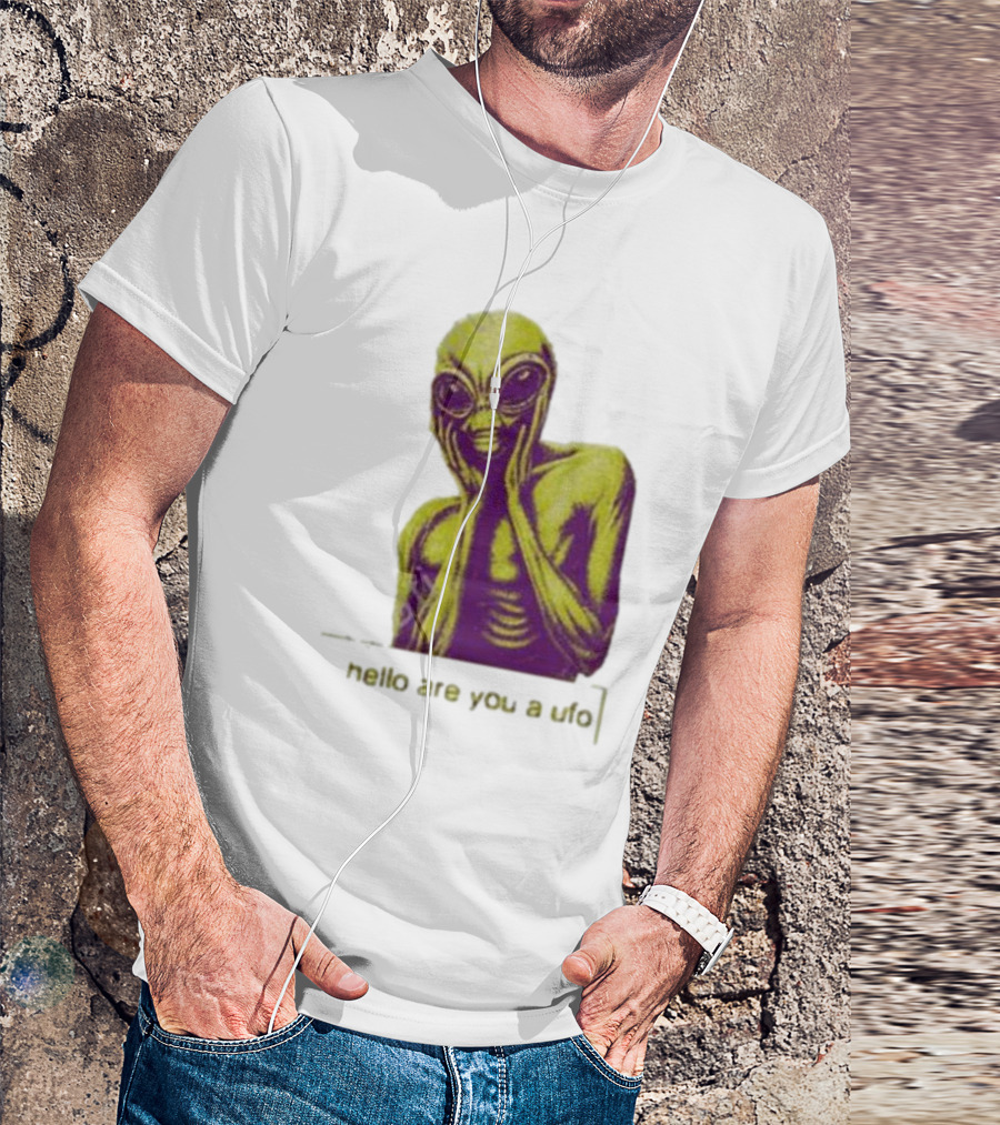 Dogecore Alien Hello Are You A UFO T-Shirt