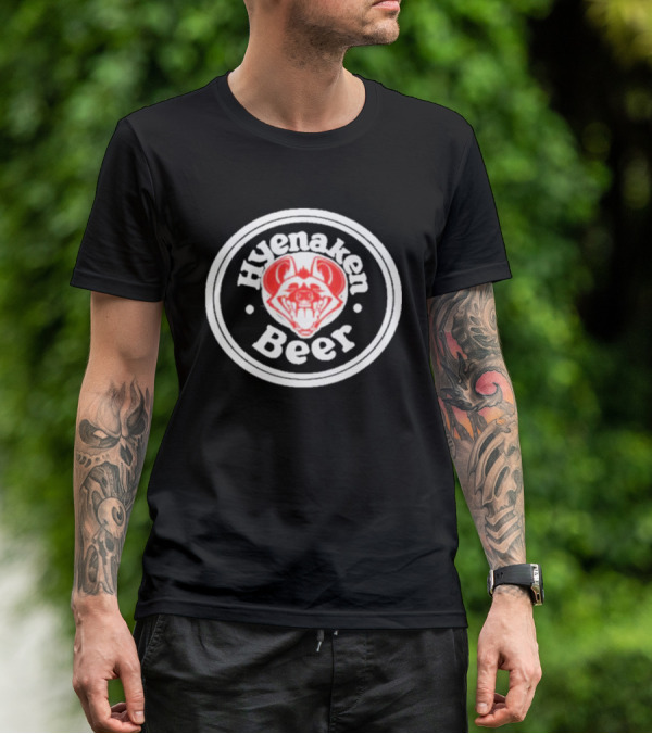 Spotgideon Hyenaken Beer Furaffinity Hyena T-Shirt