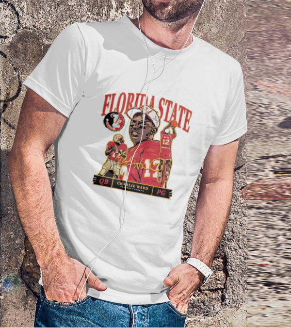 Florida State Charlie Ward Seminole Legend QB PG T-Shirt