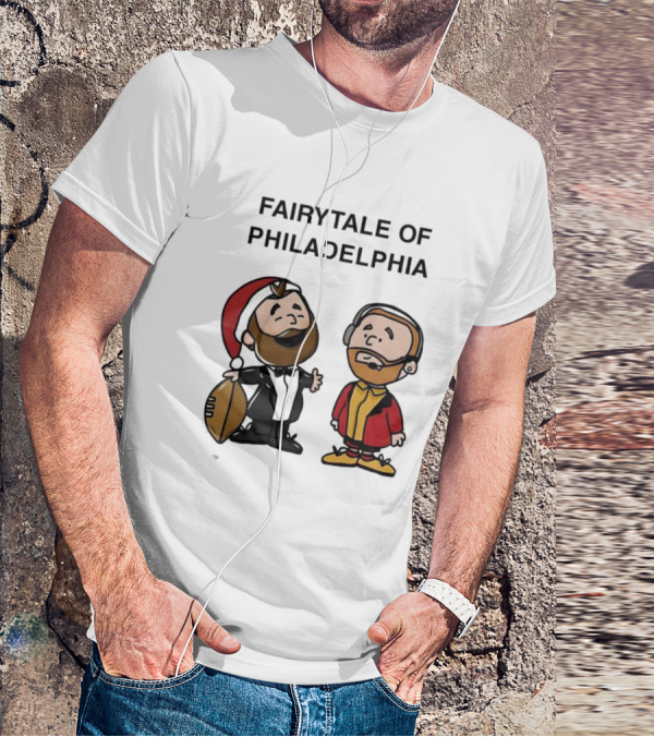 Fairytale Of Philadelphia Jason Kelce Travis Kelce Football Cartoon T-Shirt