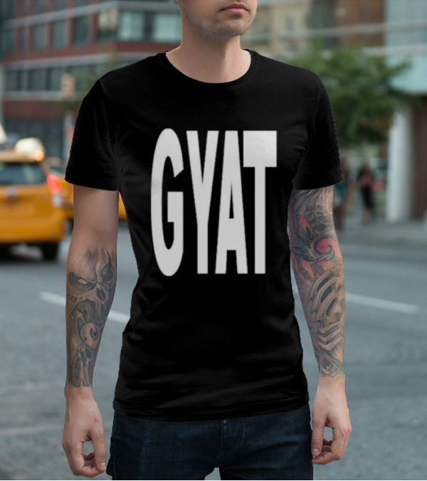 Revive Gyat Bold Statement Text White T-Shirt