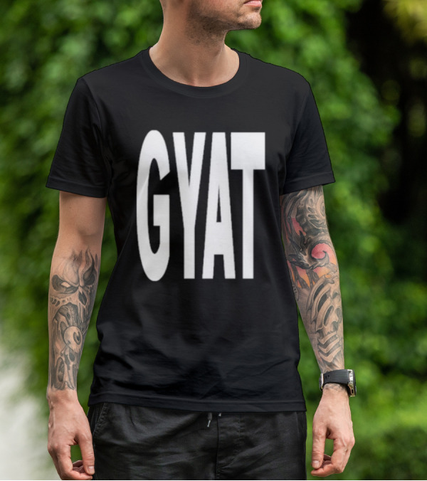 Revive Gyat Bold Statement Text White T-Shirt