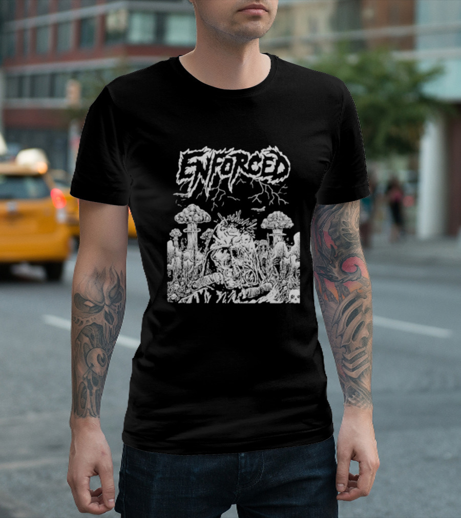 Enforced UXO Apocalyptic Skull Explosions T-Shirt
