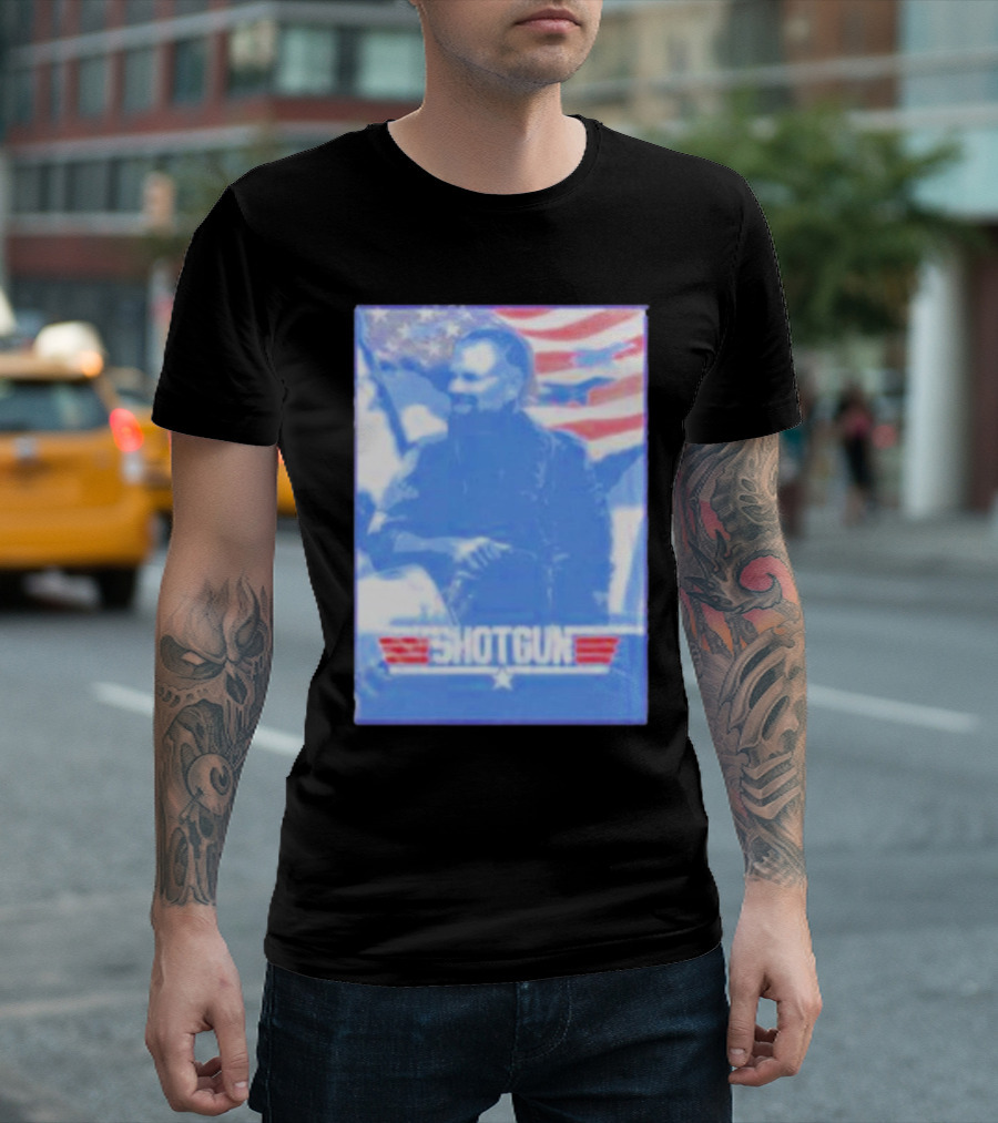 Team Mercury Shotgun American Flag Comfort Blend T-Shirt