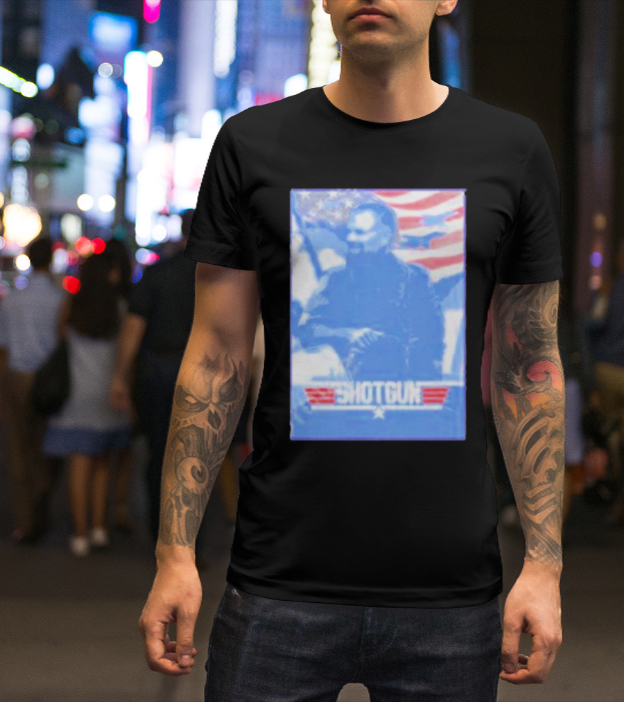 Team Mercury Shotgun American Flag Comfort Blend T-Shirt