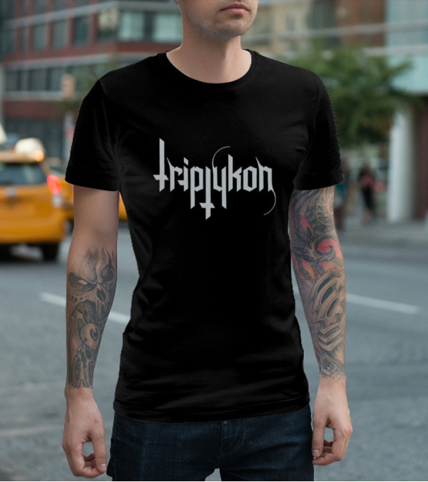 Triptykon Logo Black Metal Band Typography T-Shirt