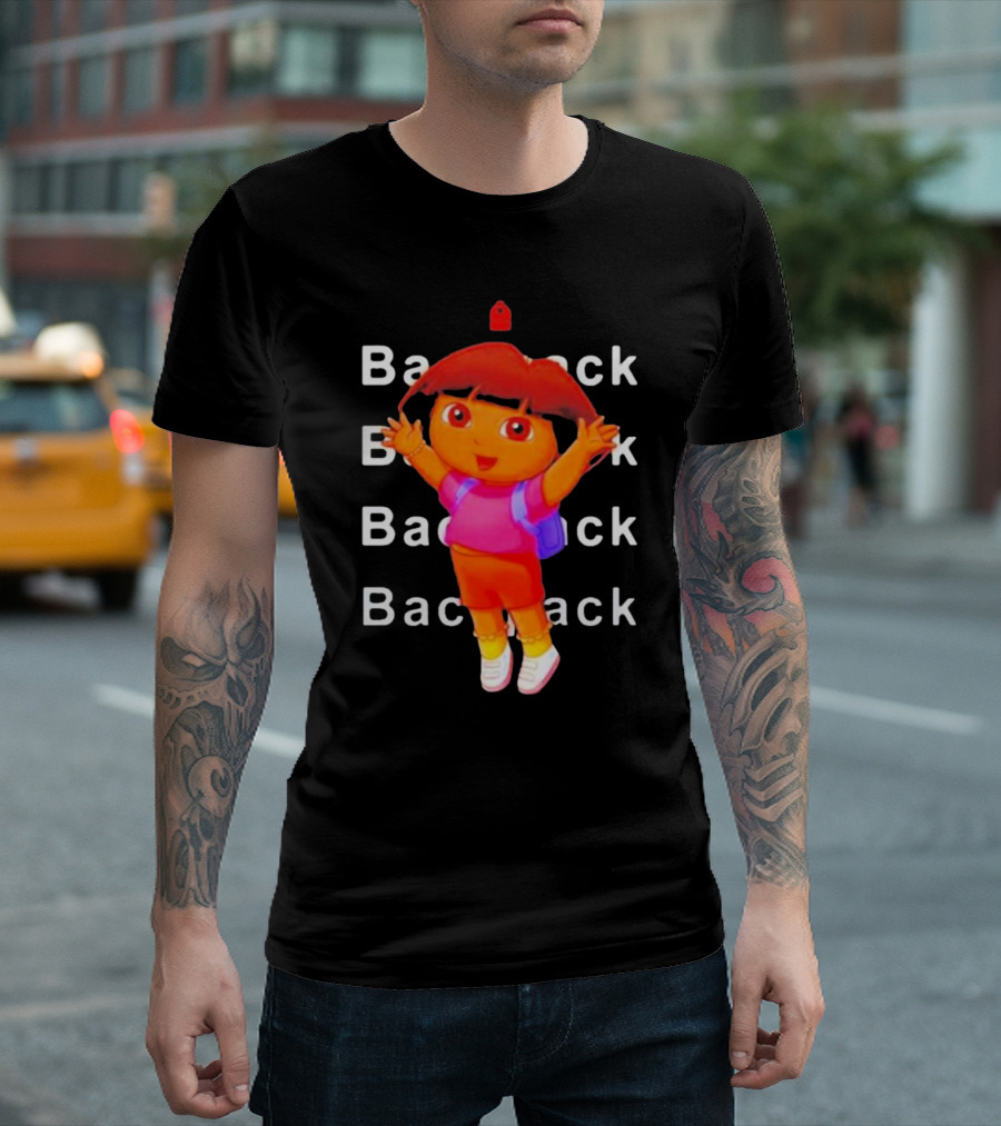 Dora Backpack Adventures Playful Youthful T-Shirt