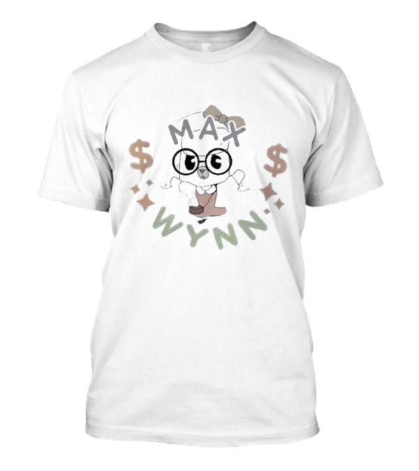 MAX WYNN $ Symbols With Cartoon Character T-Shirt