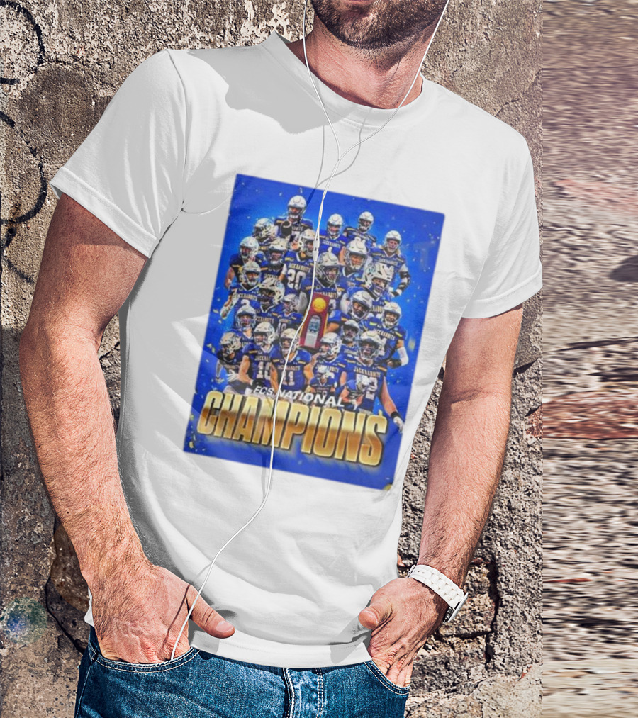South Dakota State Jackrabbits FCS National Champions 2024 Football Team Victory T-Shirt