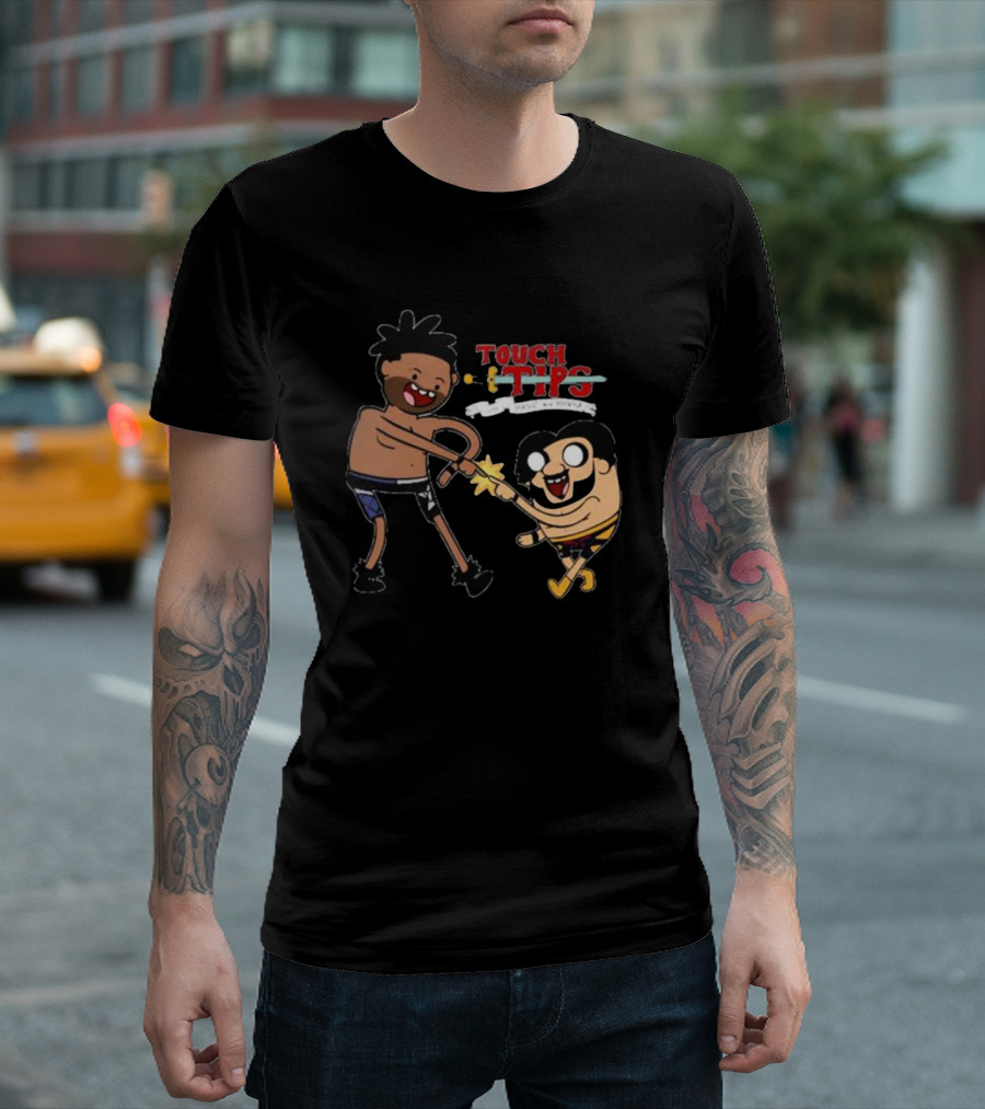 Touching Tips M Men on Mushrooms T-Shirt