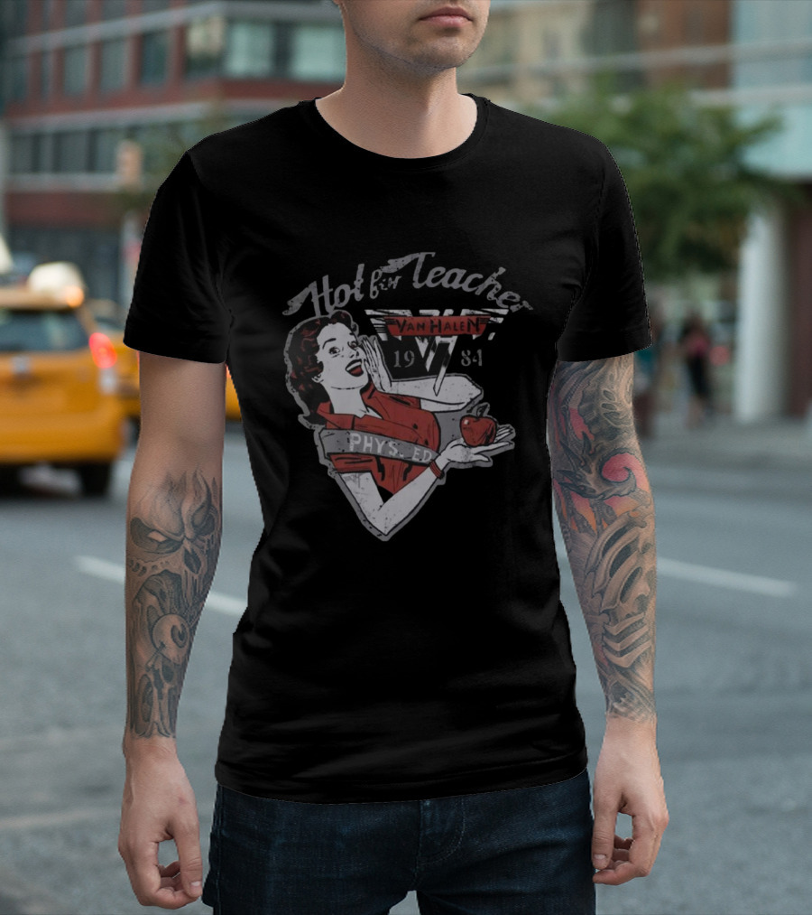 Hot For Teacher Van Halen 1984 Phys Ed T-Shirt