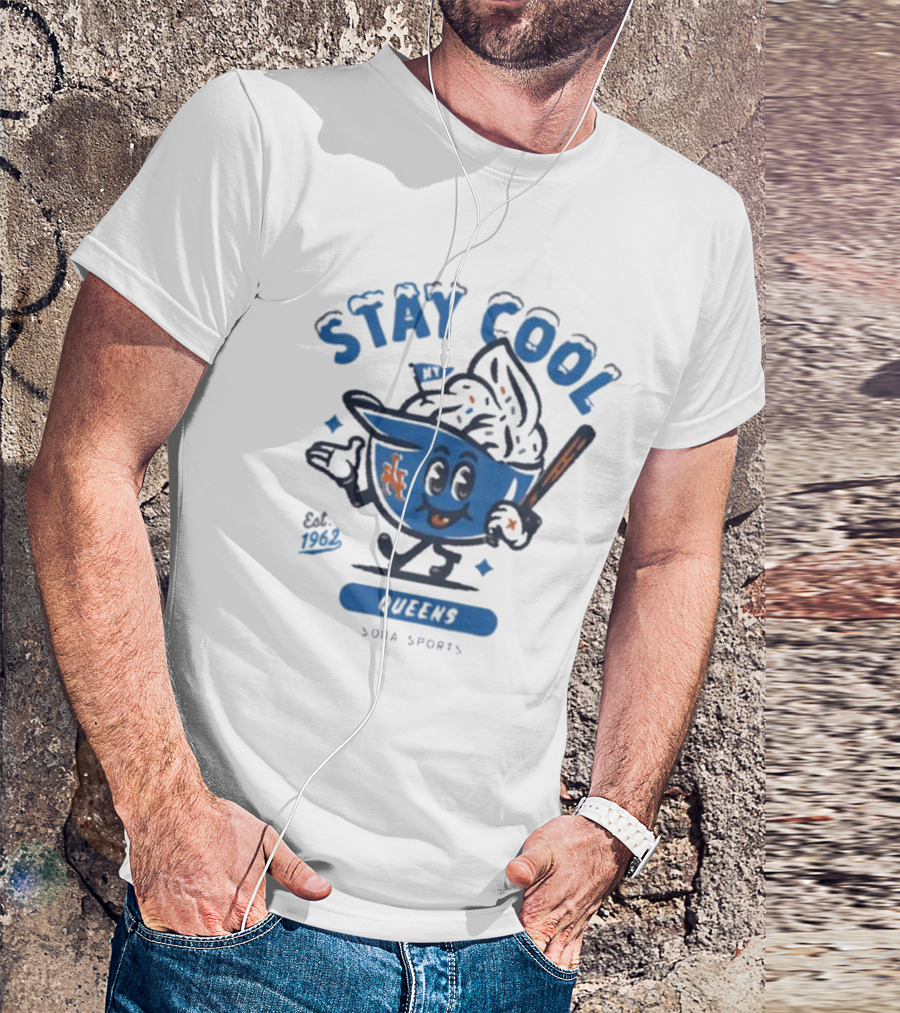 Stay Cool Queens NY 1962 Soda Sports T-Shirt