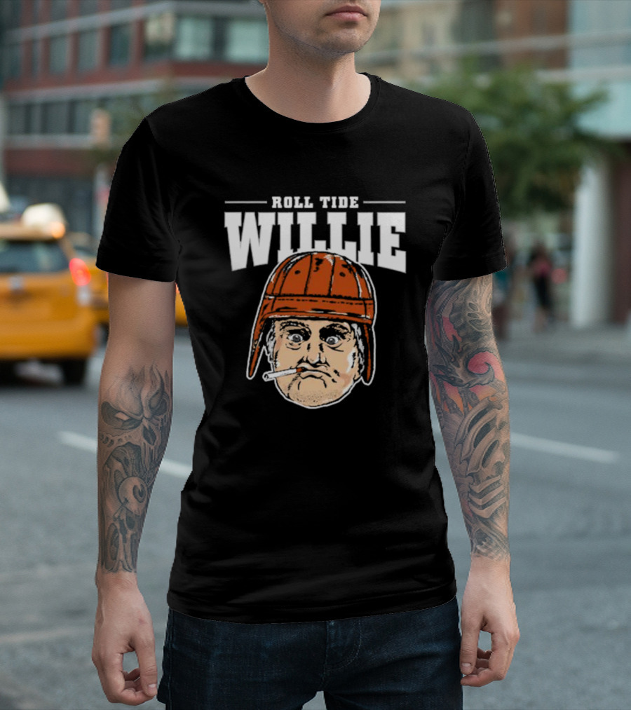 Roll Tide Willie Cartoon Helmet Face T-Shirt