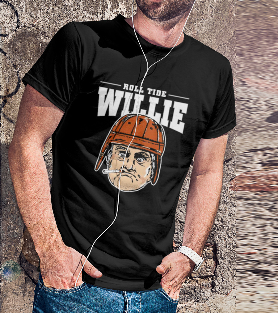 Roll Tide Willie Cartoon Helmet Face T-Shirt