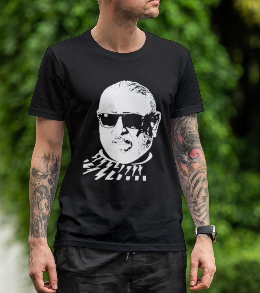 Serghei Mizil Iconic Graphic Black Sunglasses T-Shirt
