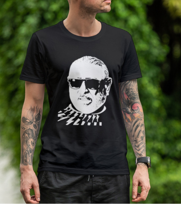 Serghei Mizil Iconic Graphic Black Sunglasses T-Shirt