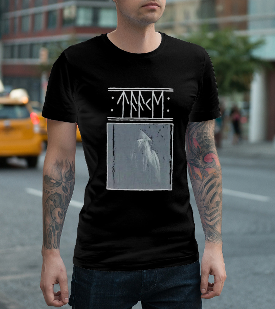 Taake Stridens Hus Nordic Runes Monochrome T-Shirt