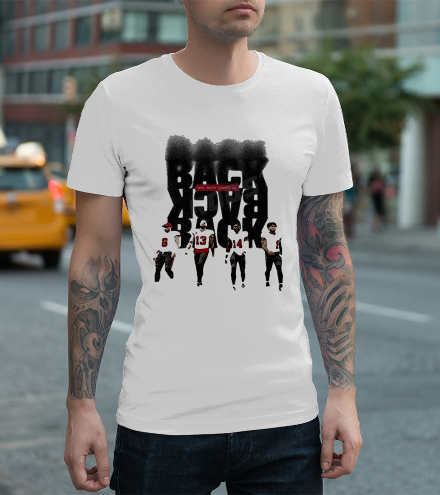 Tampa Bay Buccaneers Back To Back To Back NFC South Champs 3x Players T-Shirt