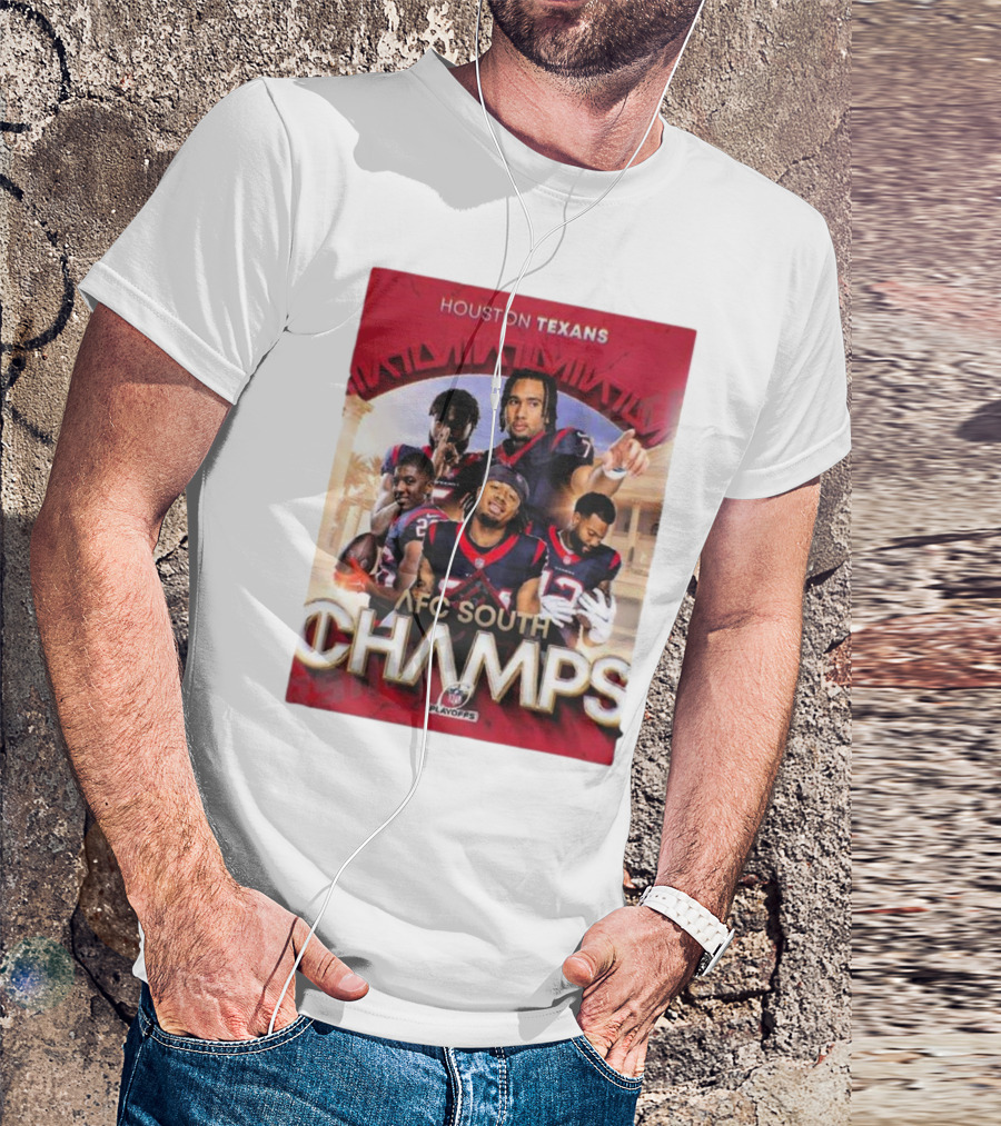 Houston Texans AFC South Champs 2023-2024 NFL Playoffs T-Shirt