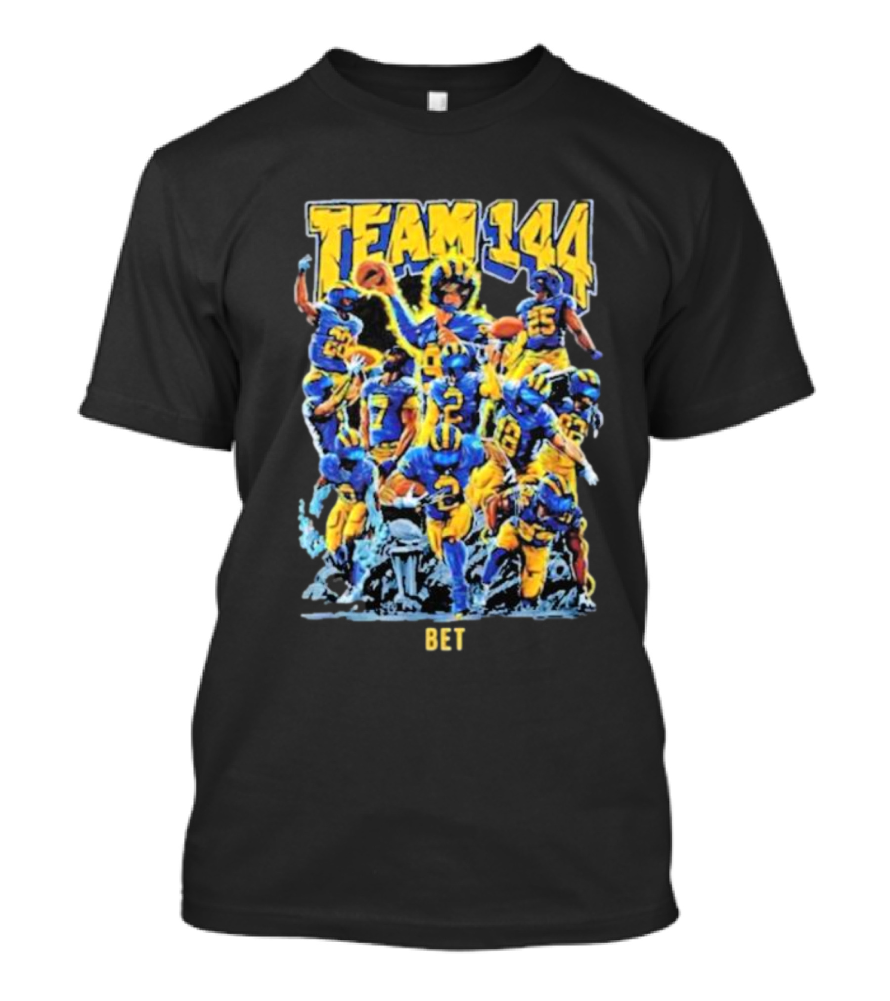 Team 144 Bet Michigan Wolverines CFP National Championship 2024 College Football T-Shirt