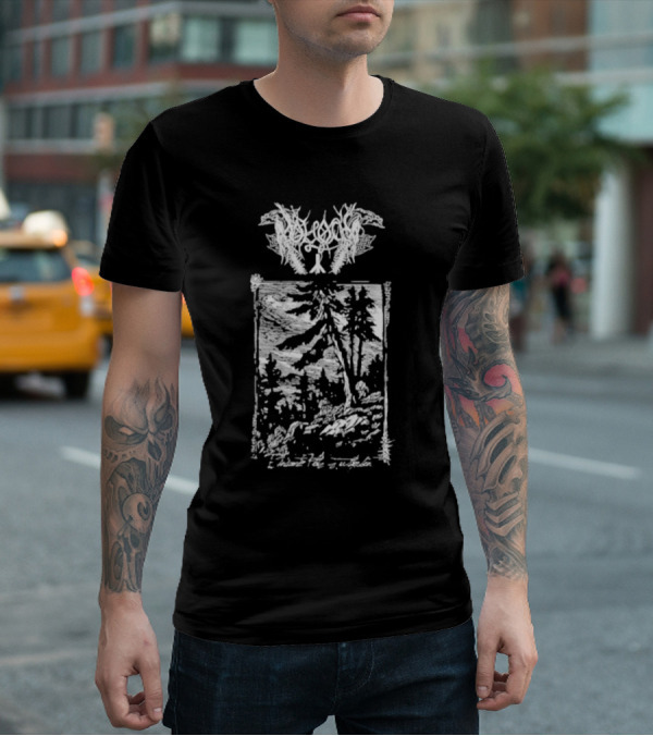 Moloch Einsamer Platz Zu Sterben Black Metal Forest Scene T-Shirt