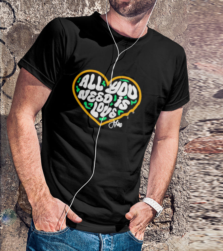 Packer All You Need Is Love Heart T-Shirt