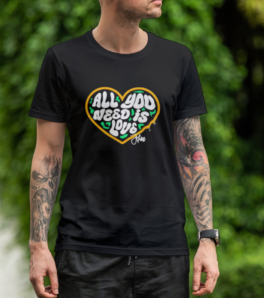 Packer All You Need Is Love Heart T-Shirt