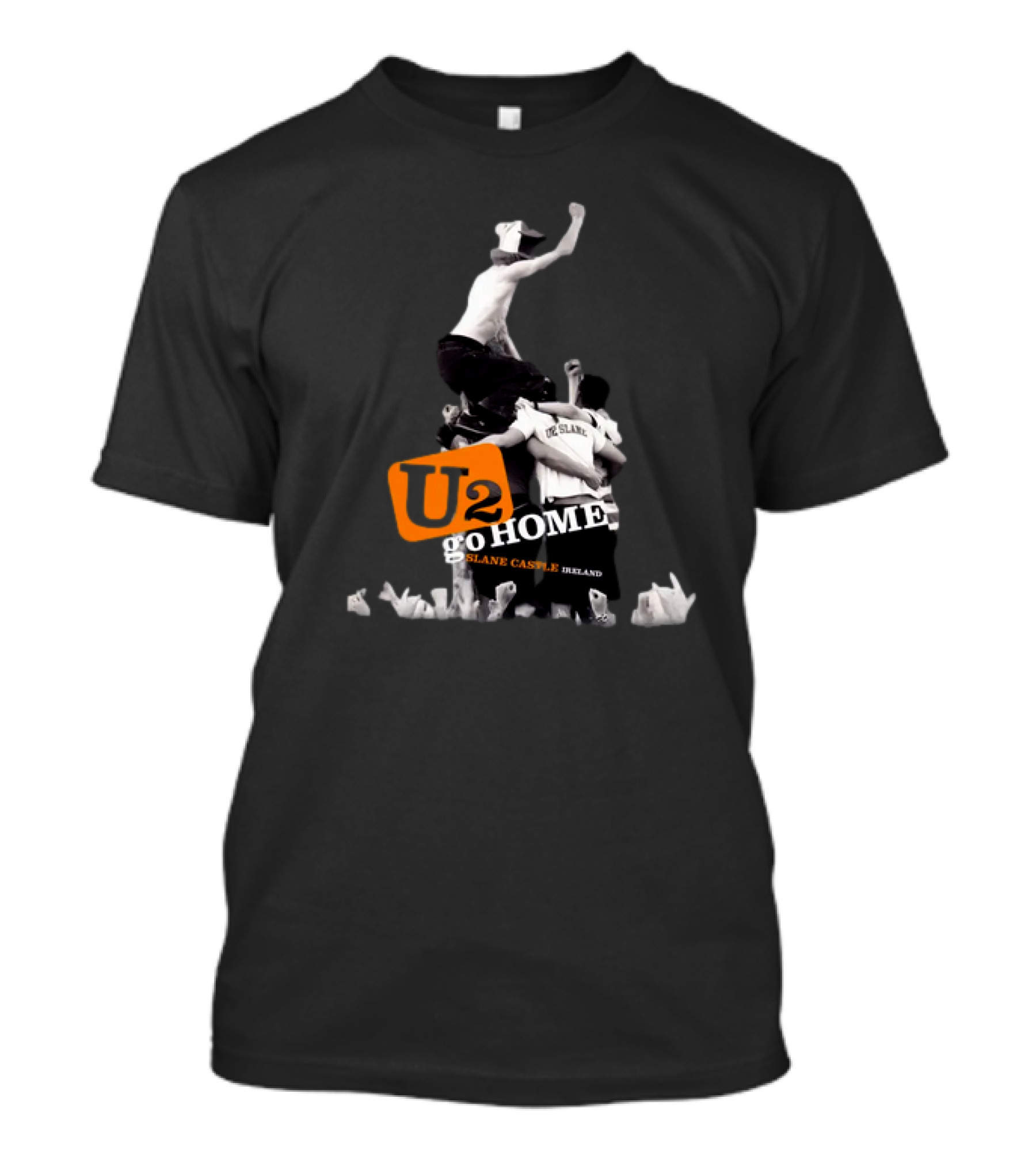 U2 Go Home Slane Castle Ireland U2 Sphere Shop Slane Grey T-Shirt
