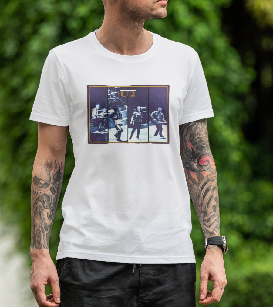 U2 The Joshua Tree Tour 1987 Band Performance T-Shirt