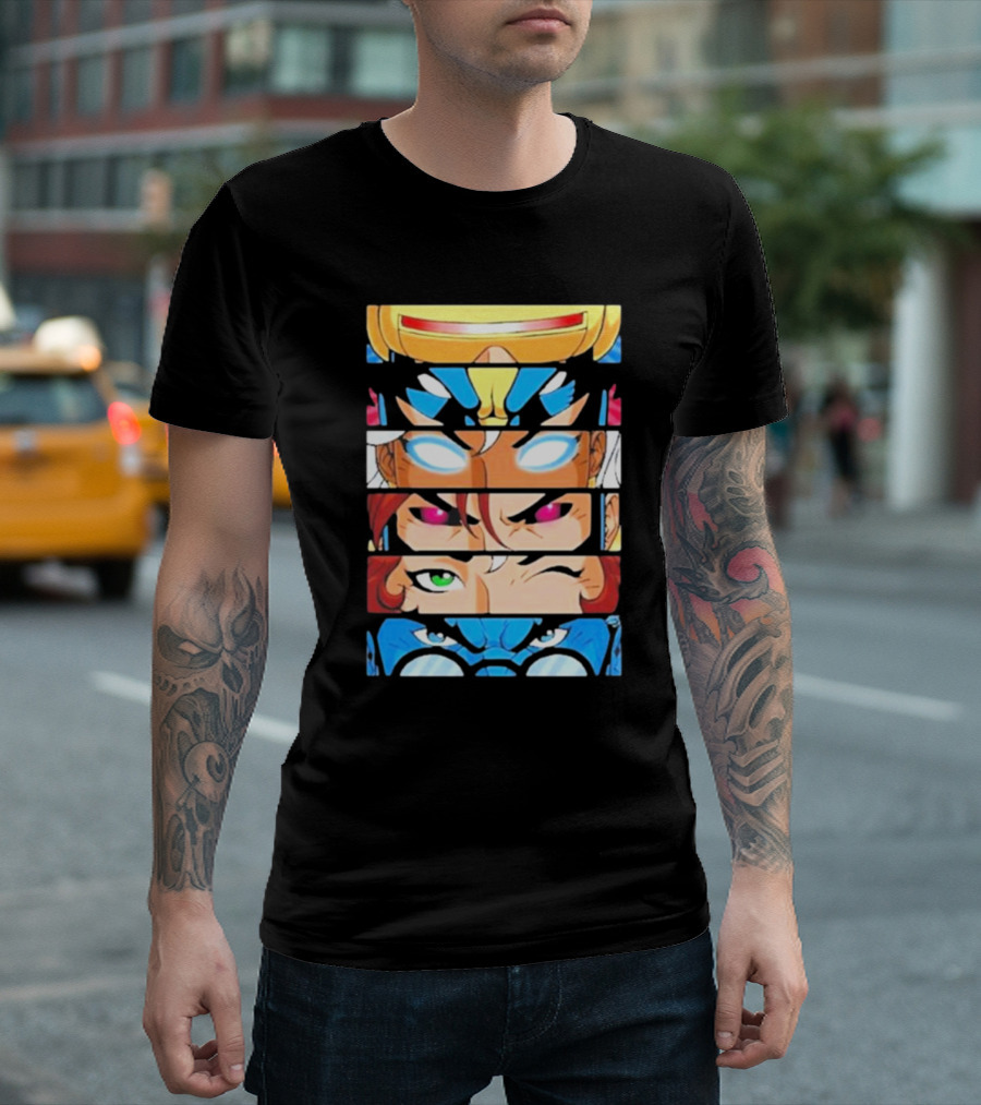 Jax Briggs X-Men97 Cyclops Wolverine Storm Jean Grey Beast Eyes T-Shirt