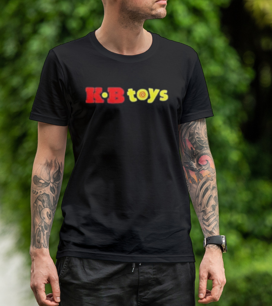 KB Toys Red Yellow Spiral T-Shirt