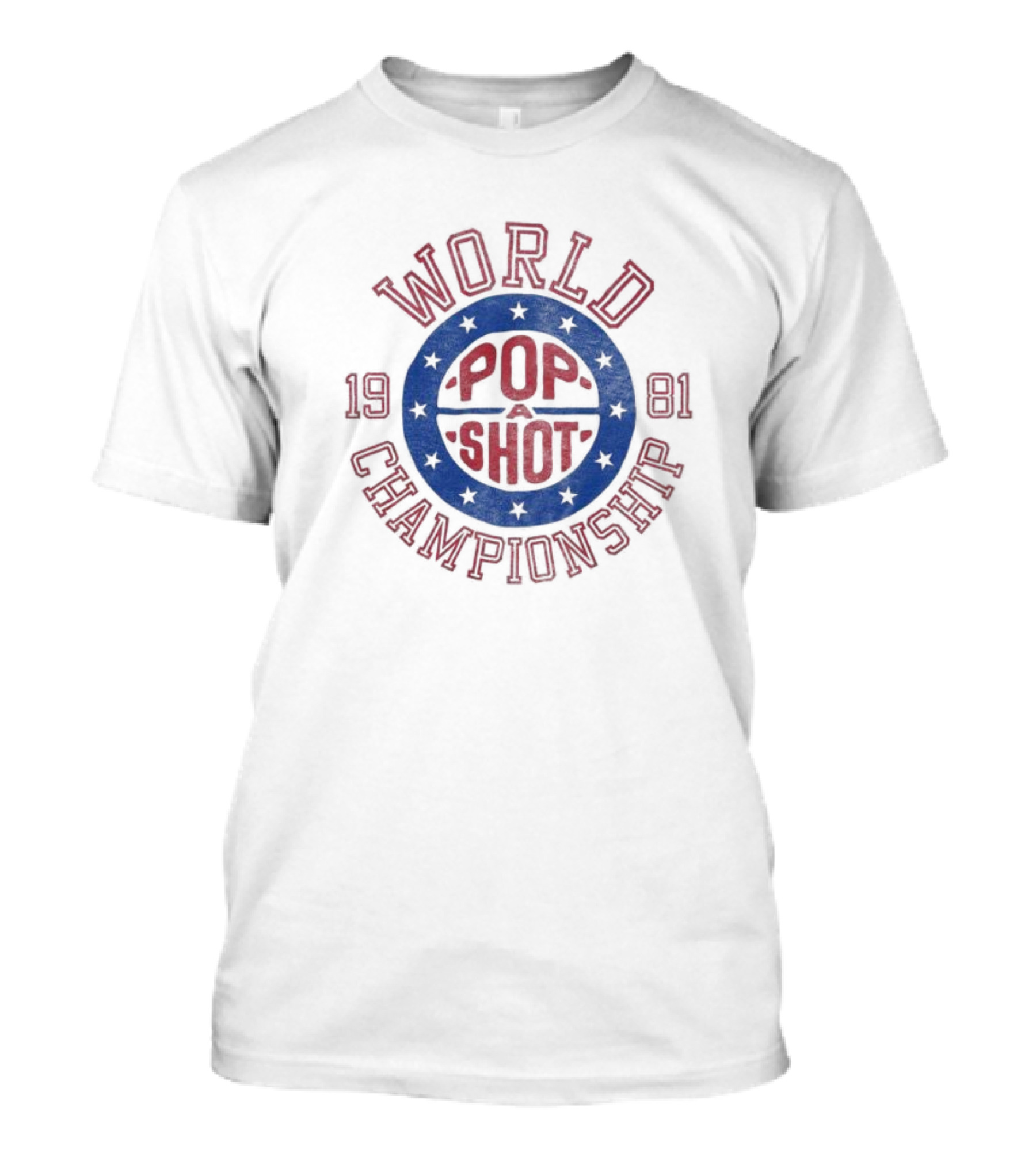 World Championship Pop-a-Shot 1981 Retro Logo Basketball T-Shirt