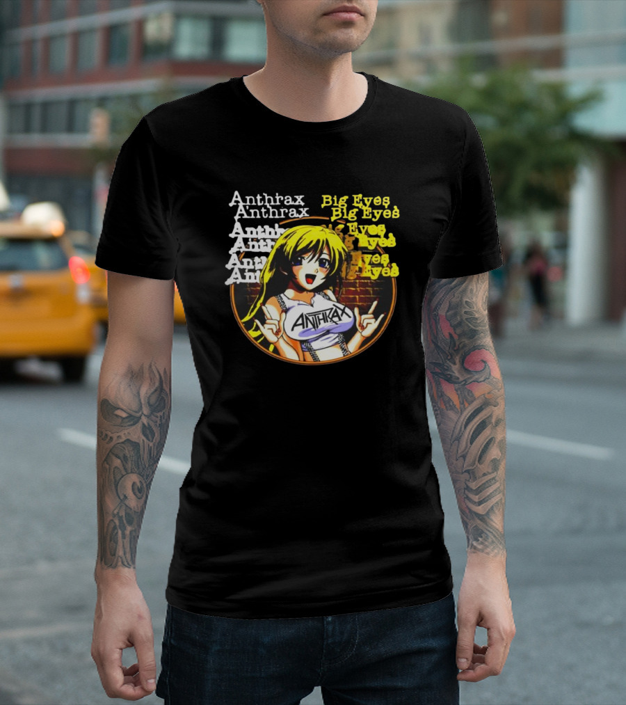 Anthrax Big Eyes Vintage Manga T-Shirt