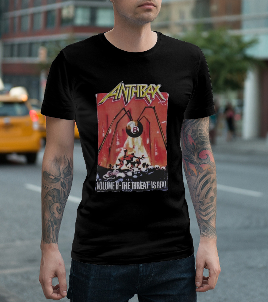 Anthrax Volume 8 The Threat Is Real Rare Vintage T-Shirt