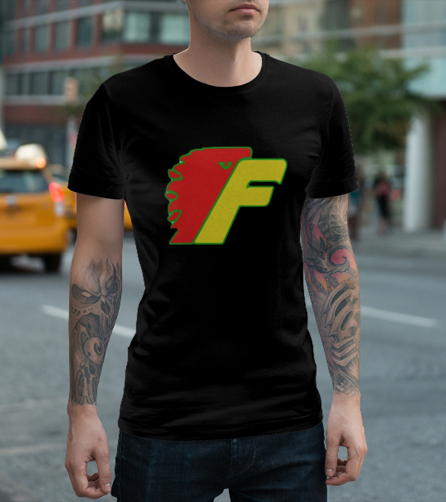 Philadelphia Firebirds Hockey Logo Red Green Yellow F T-Shirt
