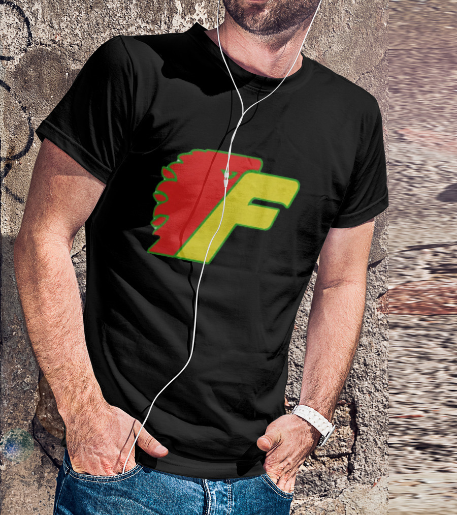 Philadelphia Firebirds Hockey Logo Red Green Yellow F T-Shirt