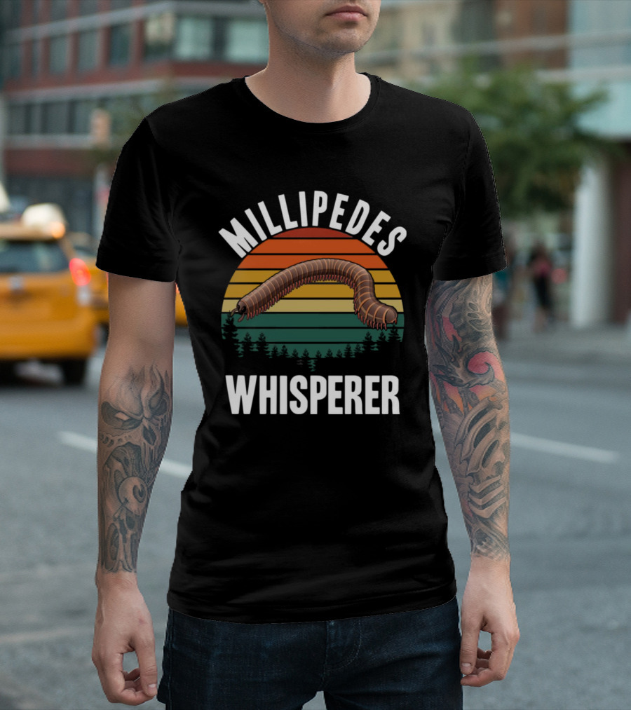 Millipedes Whisperer Vintage Sunset Forest T-Shirt