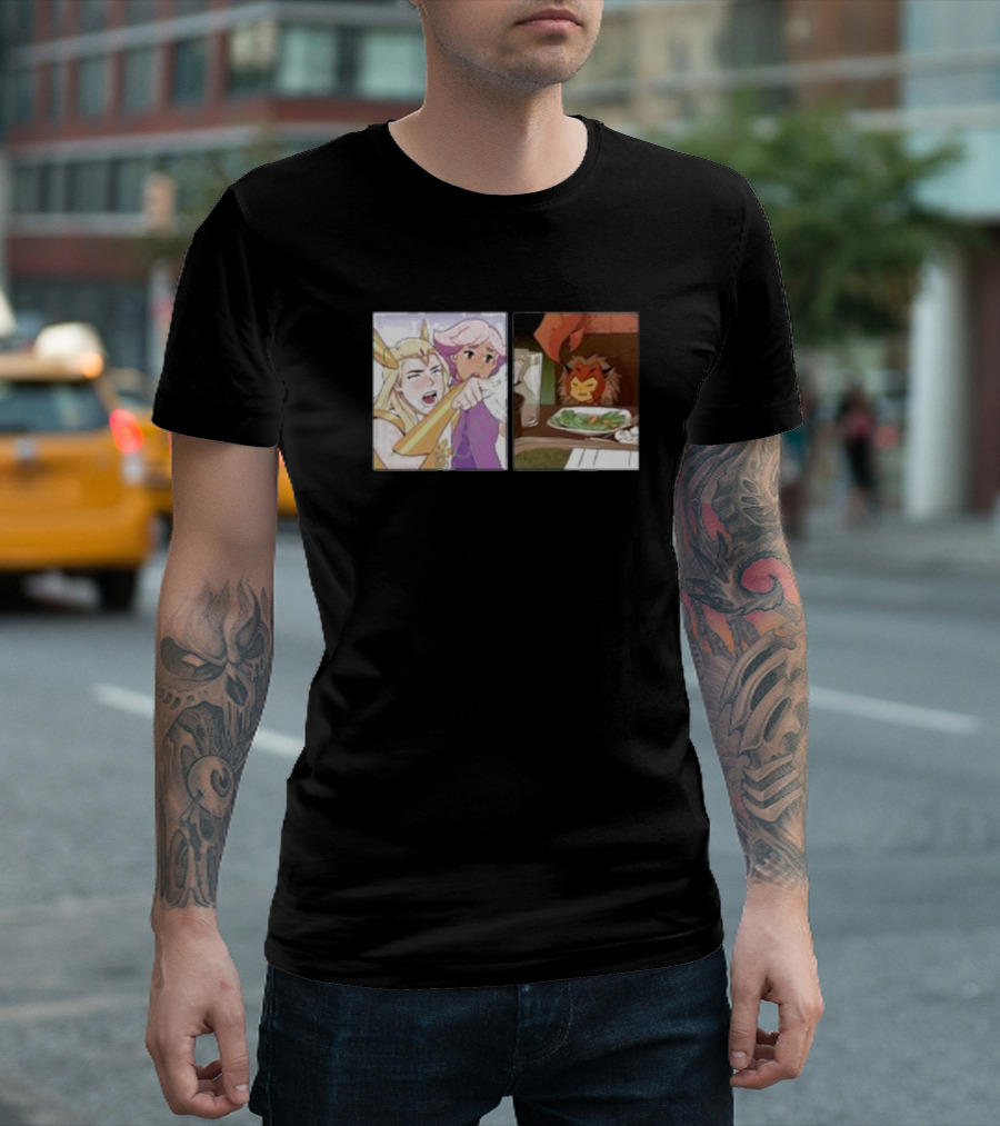 She-Ra Pointing At A Confused Catra Meme Scene T-Shirt