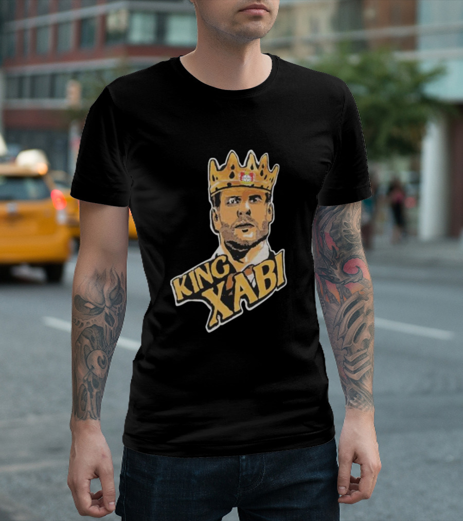 King Xabi Bayer Leverkusen Coach Icon with Crown T-Shirt
