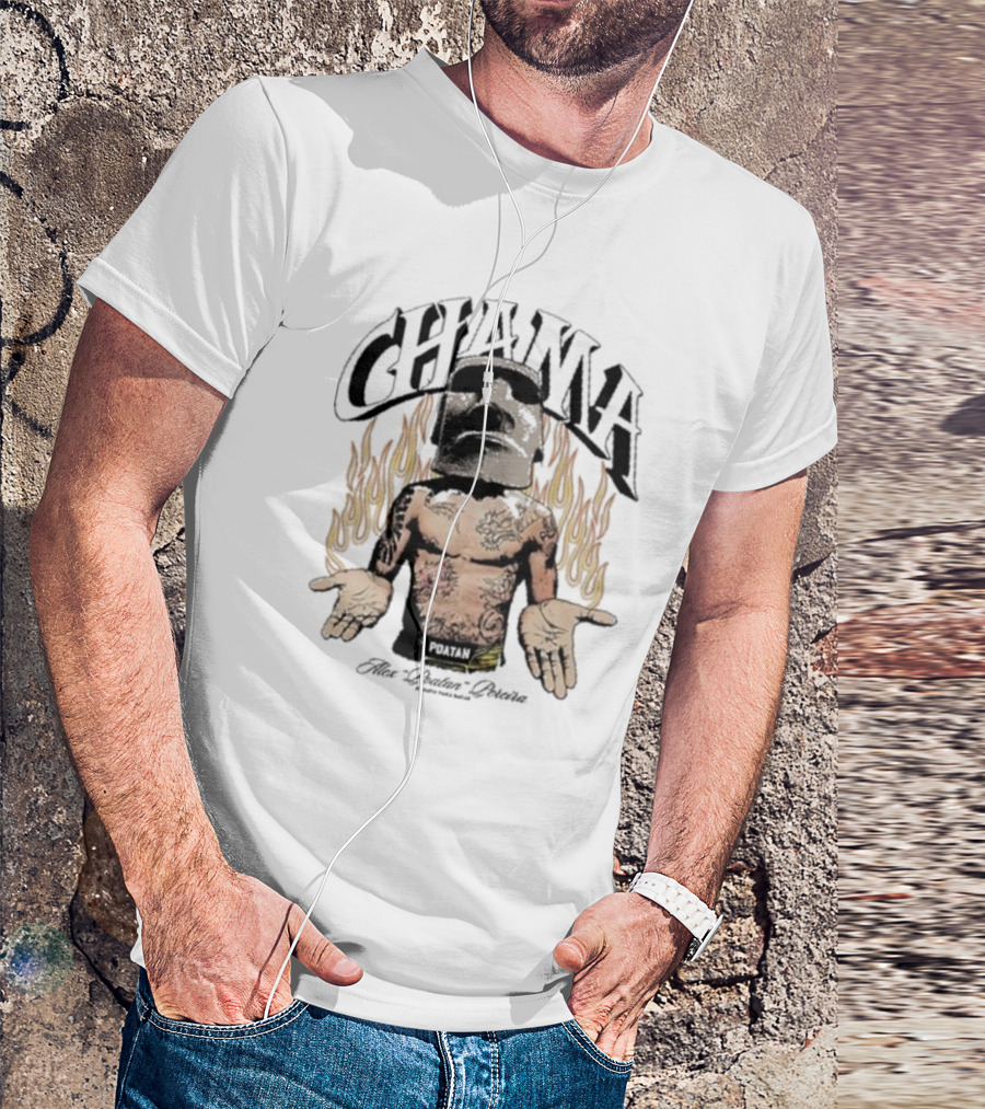 Chama Poatan Alex Poatan Pereira Pronto Para Matar Fiery Warrior Tattooed T-Shirt